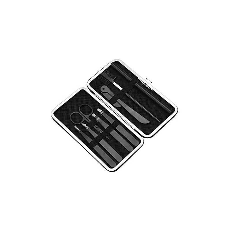 9 Pcs Professional Tweezer Set Eyebrow Removal Portable Clip Stainless
