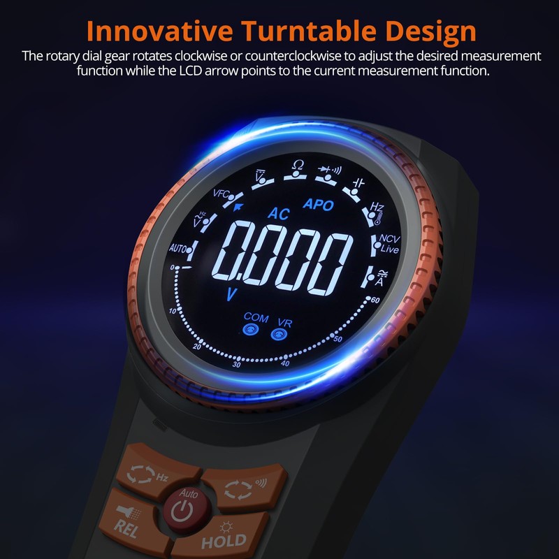 Proster Digital Multimeter Tester - 6000 Counts Auto-Ranging Multi Meter