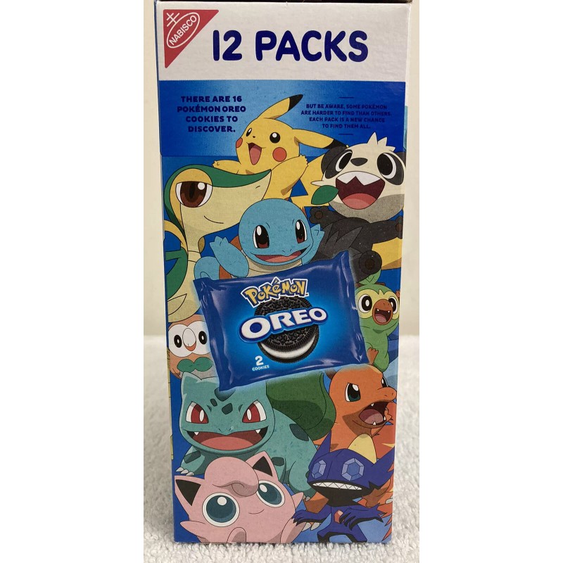 Oreo Pokémon 25th Anniversary Oreo 12pk Box Sealed Rare HTF