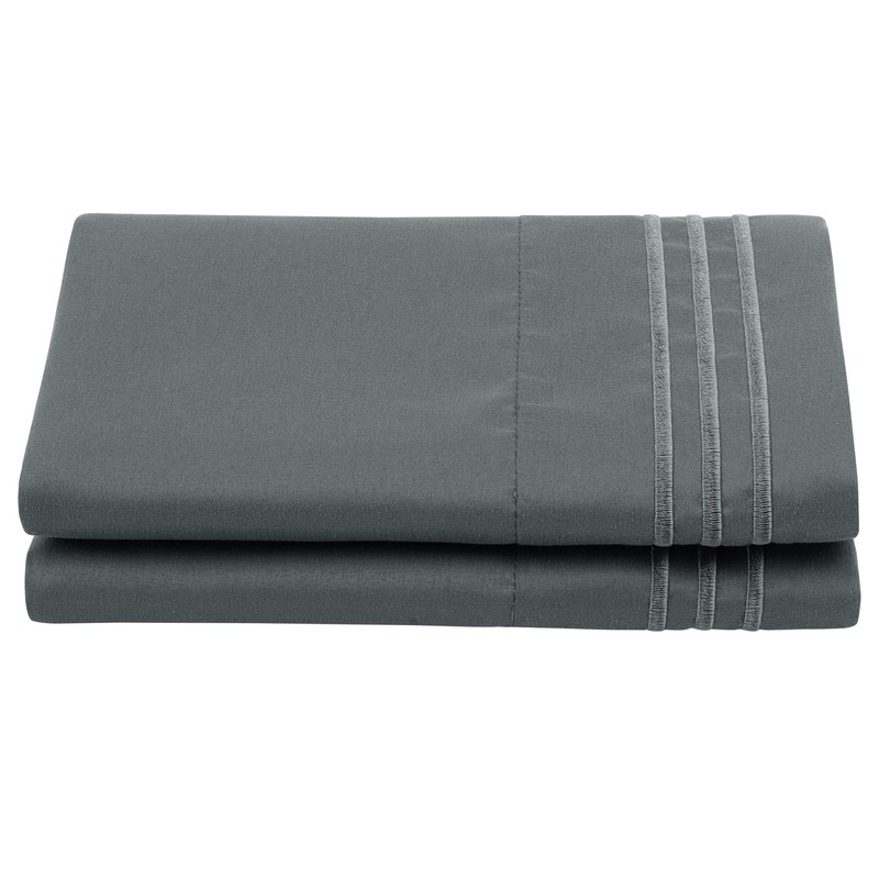 PiccoCasa Brushed Microfiber Pillowcases 2 Pack Soft Breathable Pillow Covers