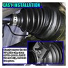 ZIMISI 10PCS CV Joint Boot Clamp Kit, Stainless Steel CV