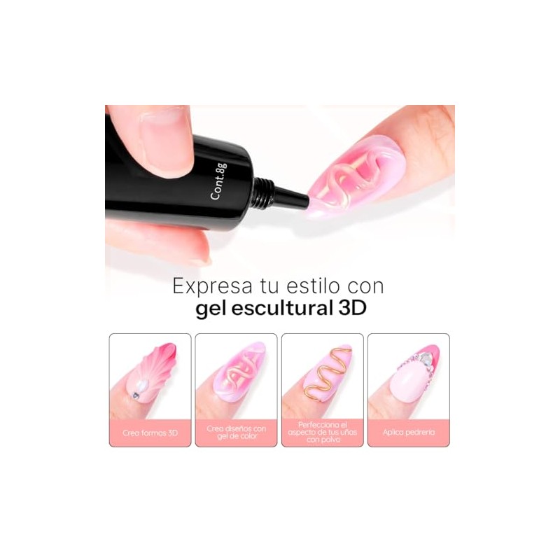 CHERIMOYA 3D Solid Sculpting Gel for Nail Art 8g Tube