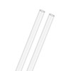 M METERXITY 2-Pack Clear Rigid Acrylic Pipe, 1.5mm[0.06"] ID x