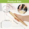 NVGVUP 2 Pcs Bread Dough Whisk, 13 in Danish Dough