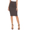 Women's Elegant Business Solid Elastic Pencil Skirt High Waist Bodycon