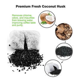 6 pack Water Filters For Replacement Breville Espresso Machine with Charcoal inside, Disposable Coffee Filters for BES920XL, BES980XL, BES900XL, BES860XL, BES870XL, BES840XL, BKC600XL, BKC700XL