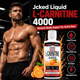 L-Carnitine 4000 Amped Orange, L-Carnitine Vitamin Supplements 473ML 16 FL OZ