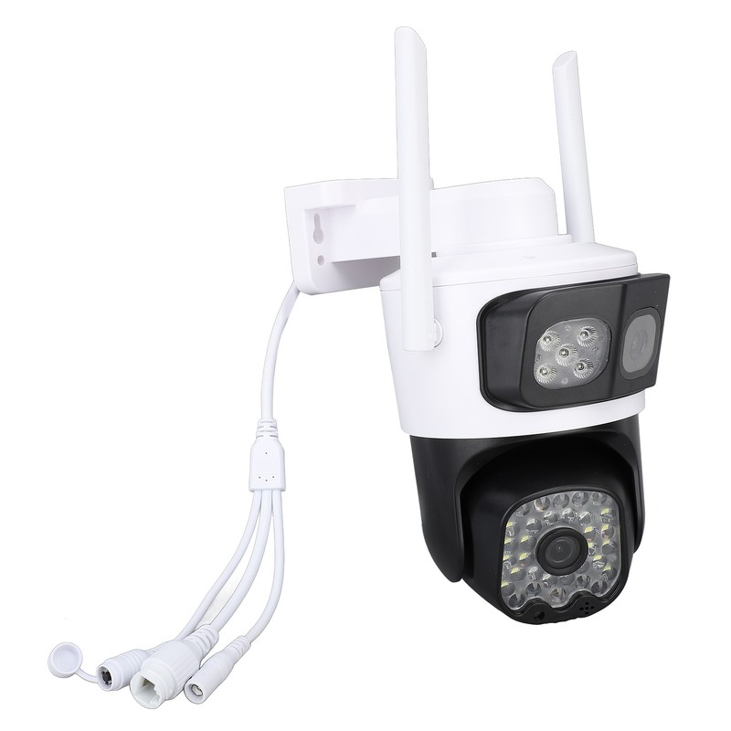 Pan Tilt Security Camera WiFi Dual Lens 4MP Night Vision
