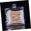 LABRIMP Cosmetic Box Acrylic Swabs Storage Desktop Organizer for Cotton