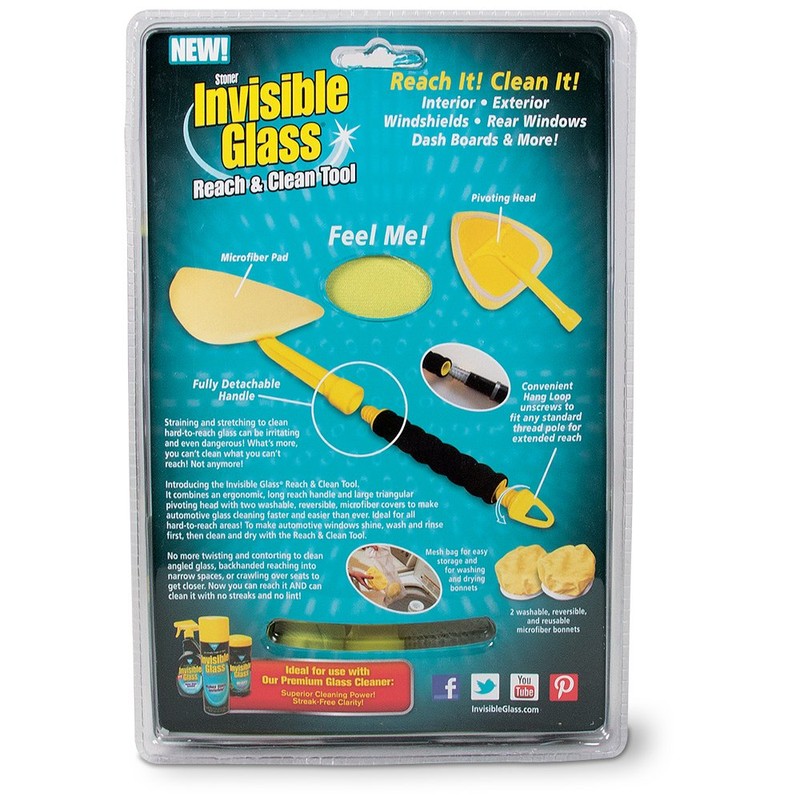 Invisible Glass 95160-4PK Reach & Clean Glass Windshield Cleaner Tool