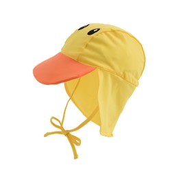 Cuddle Club Baby and Toddler Adjustable Sun Hat | UPF 50+ All-Day UV Protection for Infant's Head & Neck - Duck S