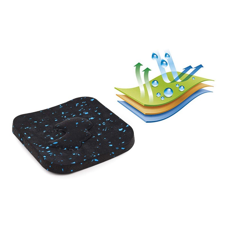 SCSpecial Treadmill Mat 4 Pieces Exercise Equipment Mats Shock Absorbing