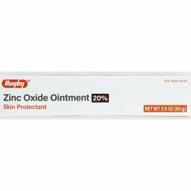 Rugby Zinc Oxide Ointment 20% Skin Protectant - 1.05 Oz (Pack Of 4 Tubes)