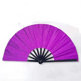 Glitter pop fan - Color: Purple