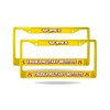 VMI Keydets (Set of 2) Yellow Painted Chrome Metal License
