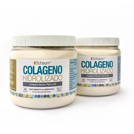 SCHAUM Colágeno Hidrolizado en Polvo 100% Puro, 2 Pack 400 gr. c/u.