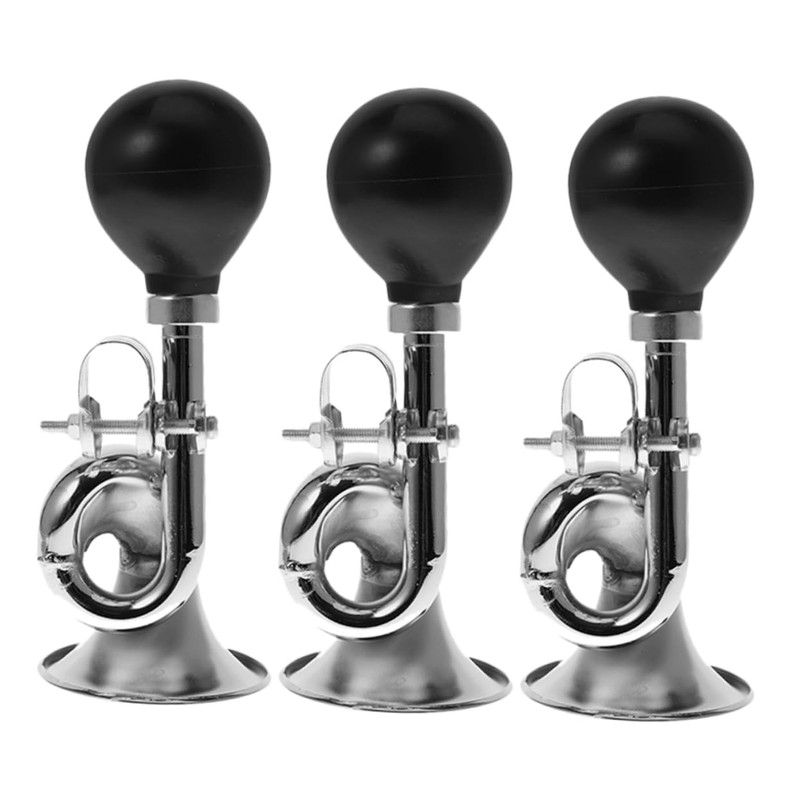 WOONEKY Bike Accessories for Adults 3pcs Bike Horn Bicycle Bell
