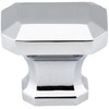 Jeffrey Alexander 165NI Ella 1-1/4" L Emerald Cut Cabinet Knob