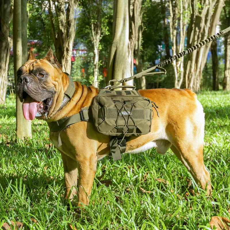 EXCELLENT ELITE SPANKER Tactical Military Dog Saddle Bag Harness Saddlebag