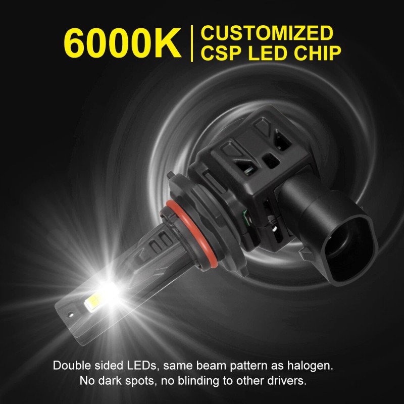 SHENKENUO LED Headflight For Can-Am Defender HD5 HD8 HD10 Combo