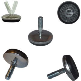 8 x Adjustable Metal Furniture Feet, Versatile Feet for Furniture, Sofa, Cabinet, Table, Various Sizes (Diameter 28 mm)
