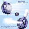 Portable Handheld Misting Fan,Rechargeable Travel Mister Fan, 3000mAh Battery Operated