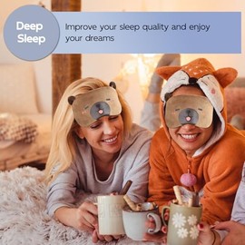 Capybara Sleep Mask, Eye Mask for Sleeping, Novelty Plush Sleeping Masks, Travel, Nap Blindfold, Eye Cover, Night Mask for Women and Men (Capybara)