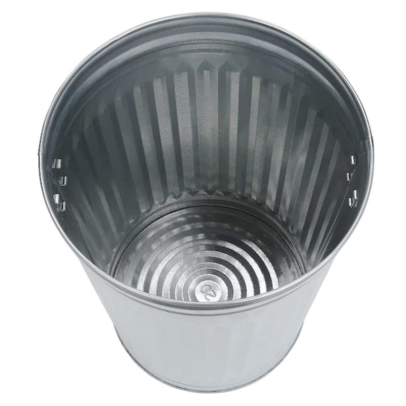 20 Gallon Galvanized Trash Can, Metal Bucket with Lid (20