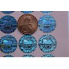 100 Round Bright Silver Hologram Sequentially Numbered Tamper Evident Security