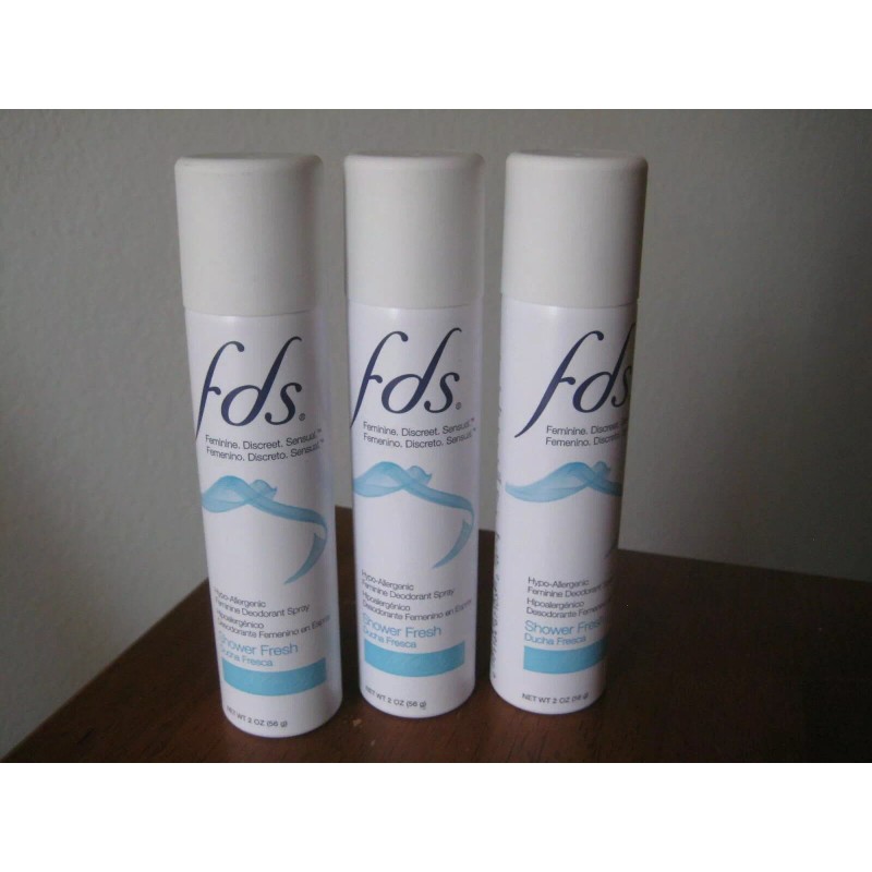FDS Lot of 3 - FDS Hypo-Allergenic Feminine Deodorant Spray