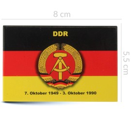 Fridge Magnet GDR Coat of Arms Flag | Strong Hold | Photo Magnet 8 x 5.5 cm | Nostalgia Typical Souvenir
