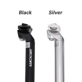 DJC MTB Bike Seatpost 25.4mm 26.8mm 27.2mm Bicycle Seatpost Black Silver Length 350mm (Black 26.8mm)