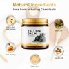 Whipped Grass-Fed Beef Tallow & Raw Honey Moisturizer, Unscented, 4