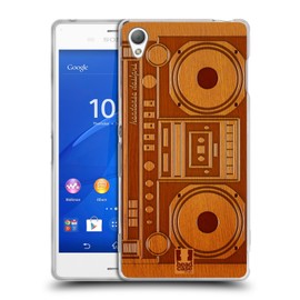 Head Case Designs Wooden Gadget Soft Gel Case for Sony Phones 1
