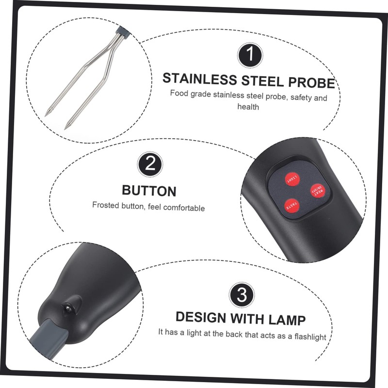 Levemolo Outdoor BBQ Meat Heat Indicator Digital Cooking Thermometer Fork