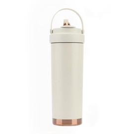 REBEAUQ Tumbler Ceramic Tumbler with Straw, Vacuum Insulated, Hot and Cold Insulated, Tumbler with Lid, 16.9 fl oz (500 ml) / 29.5 fl oz (750 ml), Large Capacity, Water Bottle with Straw, Portable