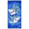 Yello Lightweight Beach Towel with Shark Design