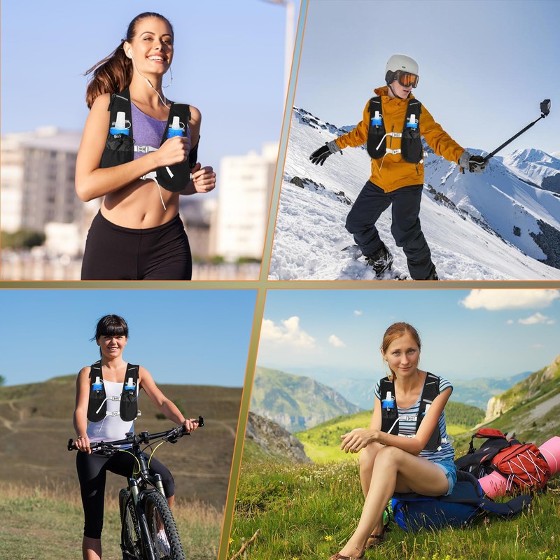 Running Vest for Men and Women, Ultralight Reflective Hydration Backpack