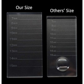Eyelash Extension Crystal Pallet Lash Holder Tray Bigger Size with Storage Case 4.3x2.4 Inch,7-15 mm