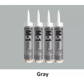 Chem Link 4X Chemlink M-1 GRAY Structural Sealant 10-oz Cartridge Tube Hurricane Rated M1