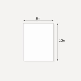 Somime 10 Pack Backing Boards, 8x10 Uncut White Mats Matboards, Acid-Free Backerboards for Art Prints, Ideal for Photos, Pictures, Prints, and Frames