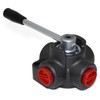 Hydraulic Rotary Diverter Valve, 4 Way, Closed Center, 24 GPM,