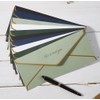 20 Pcs Business Envelopes with Gold Border Self-Seal Standard Envelopes