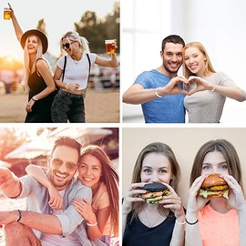 KAERUN Magnetic Couples Bracelets Mutual Attraction Beads Matching Bracelets Matte Agate Bracelets of Couples Connect Bracelet for Boyfriend Girlfriend Women Men Lovers Friends