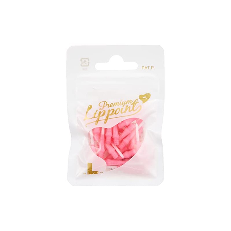 L STYLE Premium Lip Point Tips, Dyed Pink, 30 pcs