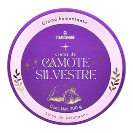 Crema Corporal de Camote Silvestre | Alivio para Menopausia y Síndrome premenstrual | Cuidado Hormonal de forma natural| 200g | alivia colicos, bochornos, sudoracion | fitoestrogeno | diogesnina
