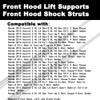 Front Hood Lift Supports Compatible with Accord 2013 2014 2015