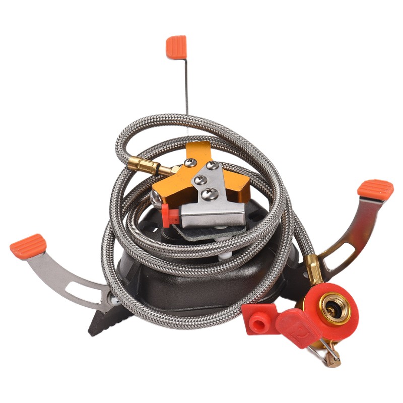 3-Core Burner Camping Stove 6800W Hiking Gas Stove Propane Butane