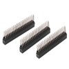 3pcs 2 x 20 Pins 2.54m Gpio Header Female Long