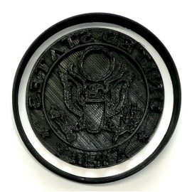 AJT US ARMY WITH WORDS MILITARY BRANCH SET OF 2 COOKIE CUTTER AND STAMP USA PR4172